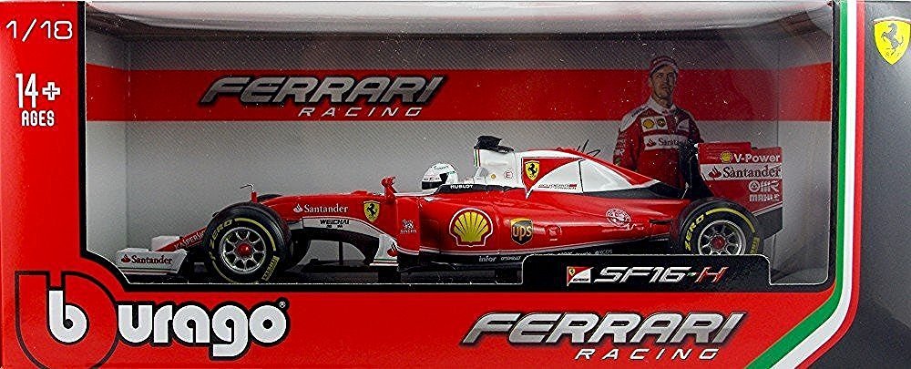 Bburago Ferrari Formula 1 Racing SF16 H 2016 # 5 Sebastian Vettel 1: 18