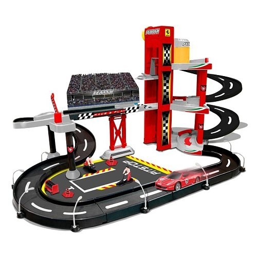 Bburago Ferrari Racing Garage Playset