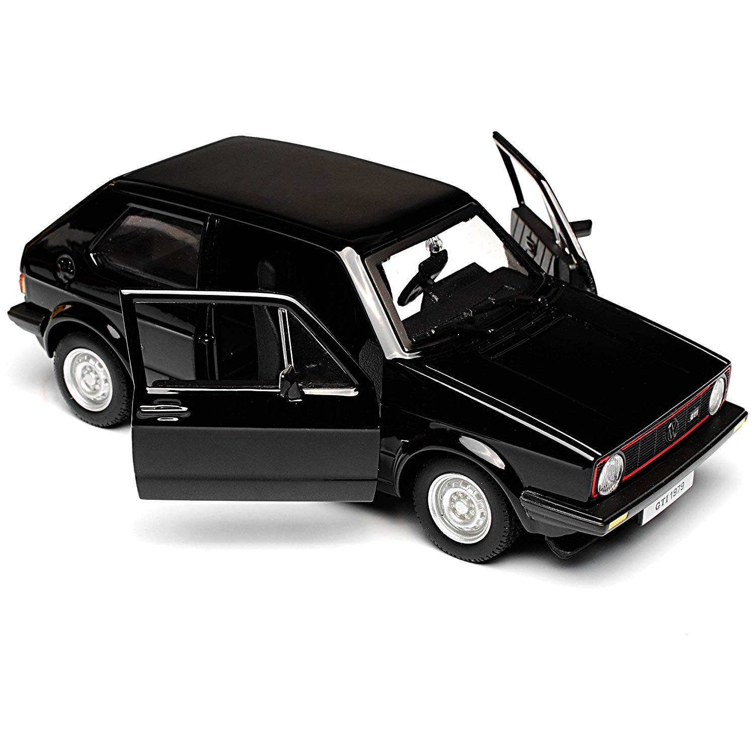 Bburago Volkswagen Golf 1 Gti Black 3 Door 1974-1983 1/24 Model Car With Or