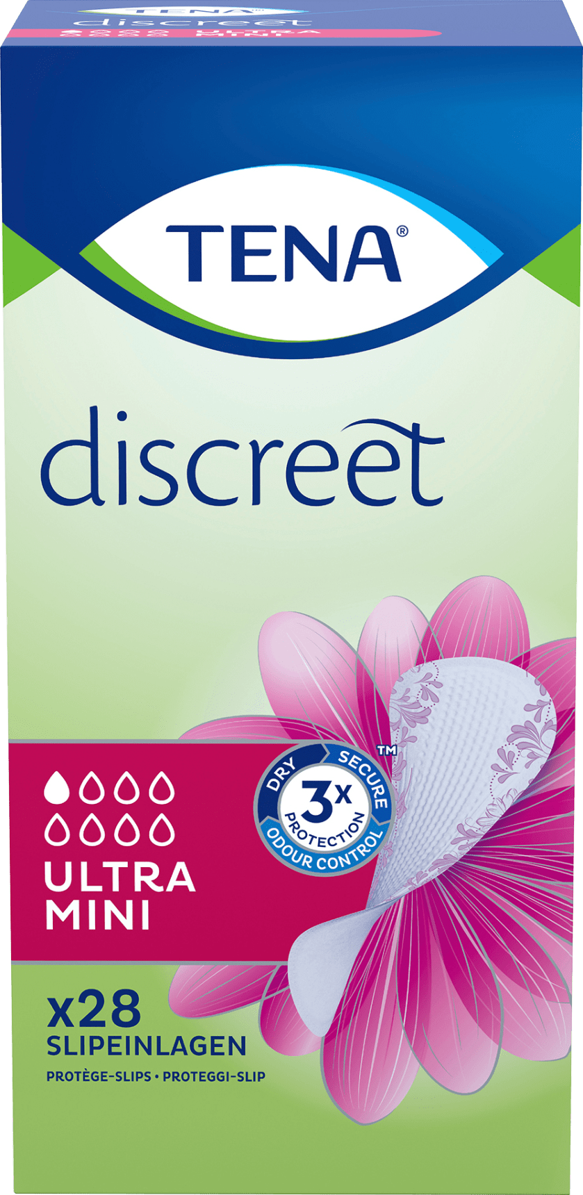 Discreet Ultra Mini Hygiene Insert Bubble Weakness, 28 Pcs