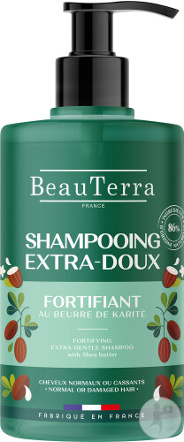 Beauterra Extra Mild Strengthening Shampoo Pump Bottle 750ml