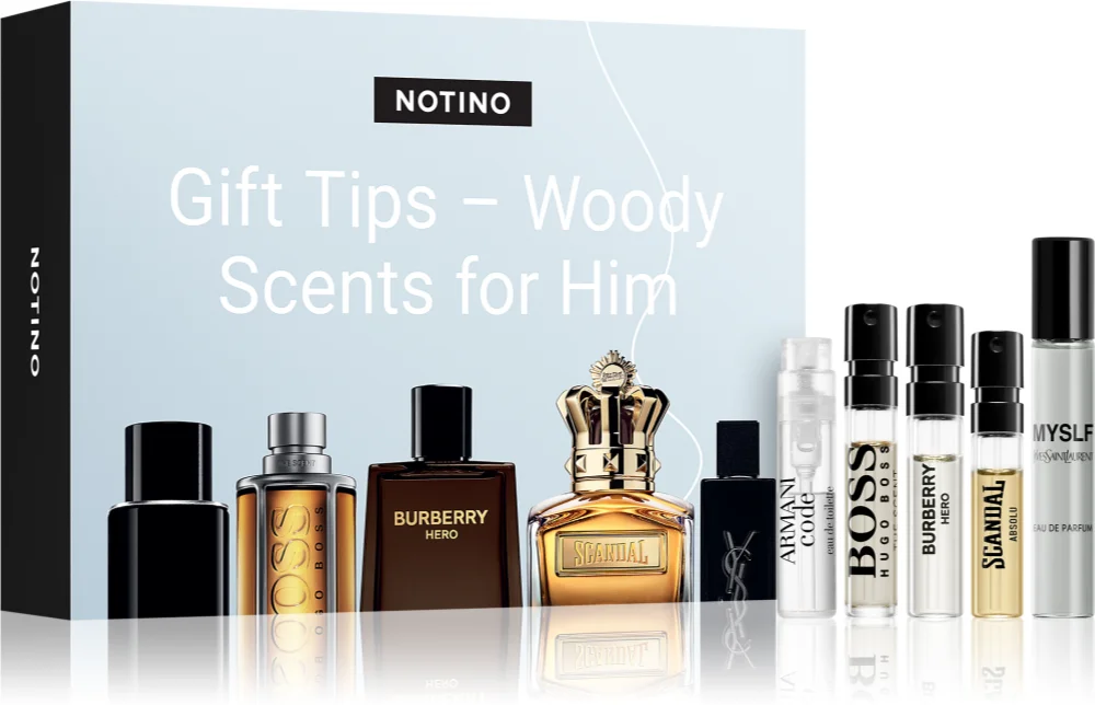 Beauty Discovery Box Notino Gift Tips: Woody Scents for Him Set for Men