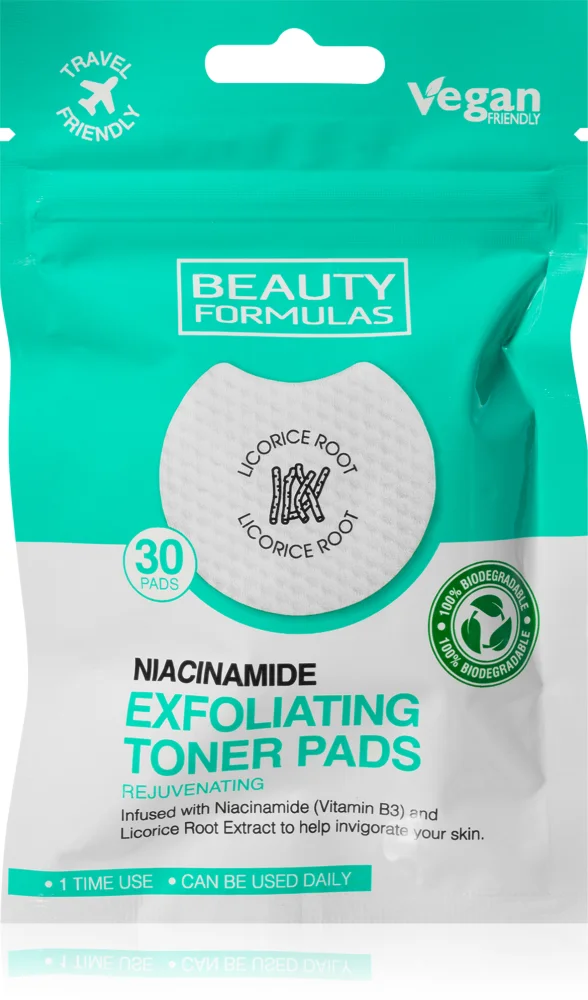 Beauty Formulas Niacinamide make-up removal pads for perfect skin