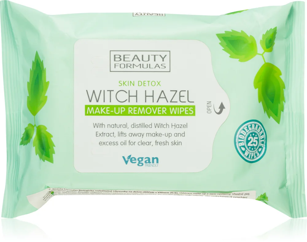 Beauty Formulas Witch Hazel cleansing and make-up removal pads