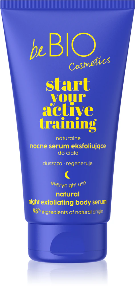 beBIO Start Your Active Training body serum with peeling effect