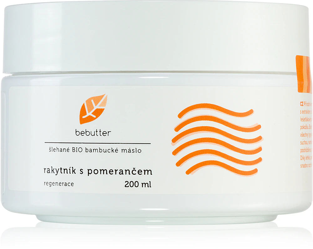 Bebutter Whipped shea butter sea buckthorn with orange shea butter for skin regeneration