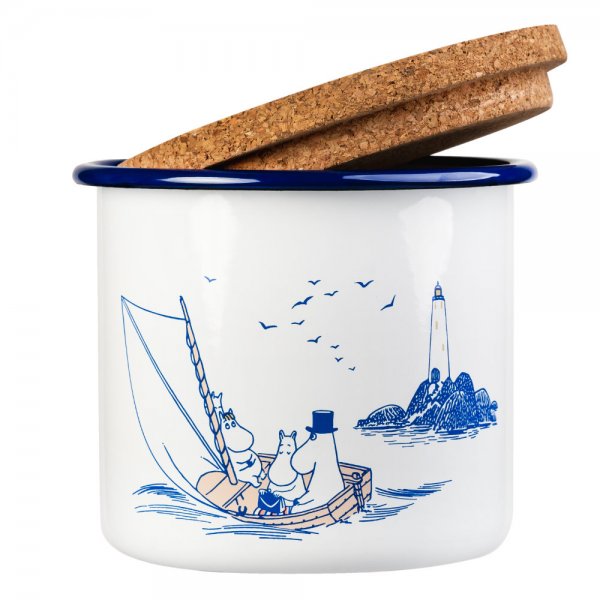 Mug with cork lid Moomins Sailors 1.3 L from Muurla