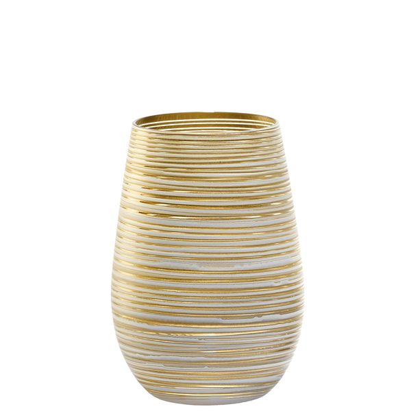 Cup White-Gold: Twister Olympic No. 12, Content: 465 Ml, H: 120 Mm, D: 85 M