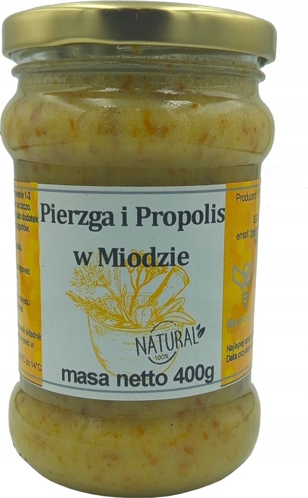 BeeMedical | Honig mit Bienenbrot und Propolis - 400 g - Natürliche Energie - Immunstärkung und Gesundheit