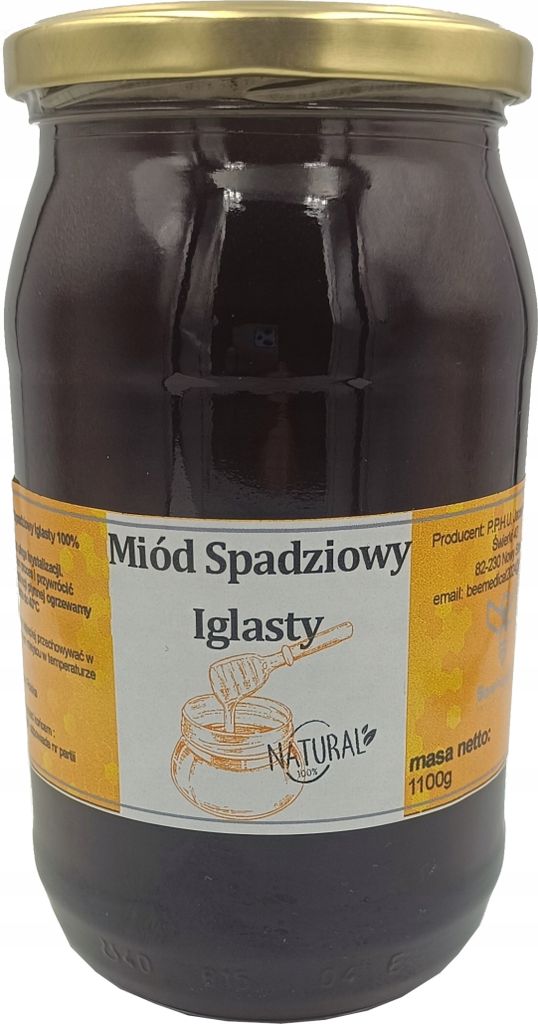 BeeMedical | Nadelhonig - 1,1 kg - Dunkel und Aromatisch - Natürlicher Gesundheitsbooster