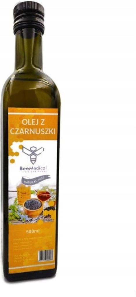 Beemedical | Schwarzkümmelöl 100% - 500ml - Kaltgepresst - Ungefiltert - Immer frisch!