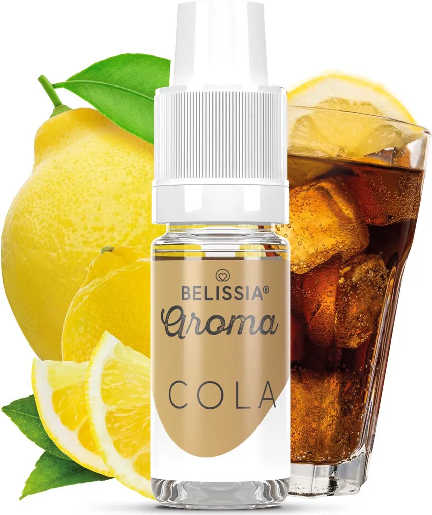 Belissia food flavor cola - 10ml high-dose flavor - calorie-free, vegan - for food, drinks, shakes, quark, fog machine, diffuser and much more.