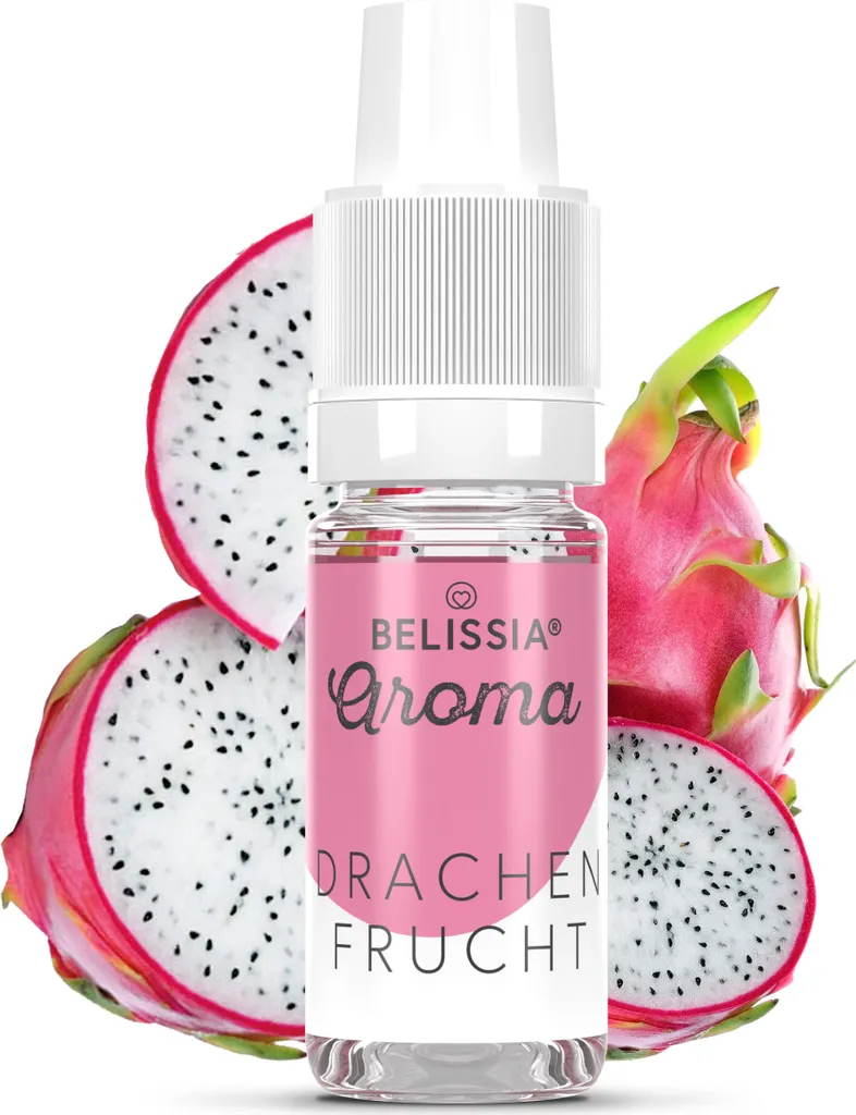 Belissia food flavoring dragon fruit - 10ml high-dose flavor - calorie-free, vegan - for food, drinks, shakes, quark, fog machines and much more.