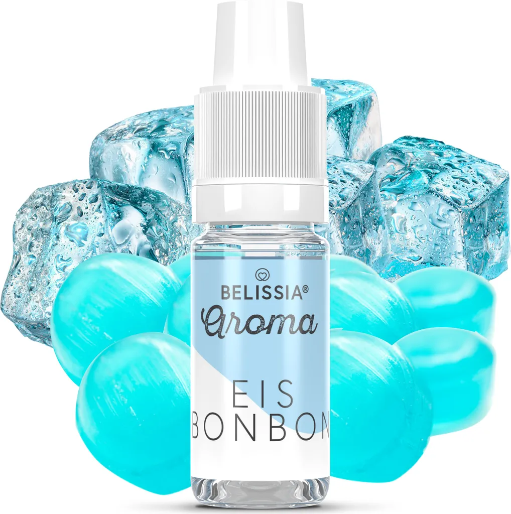 Belissia food flavoring ice candy - 10ml high-dose flavor - calorie-free, vegan - for food, drinks, shakes, quark, fog machines and much more.