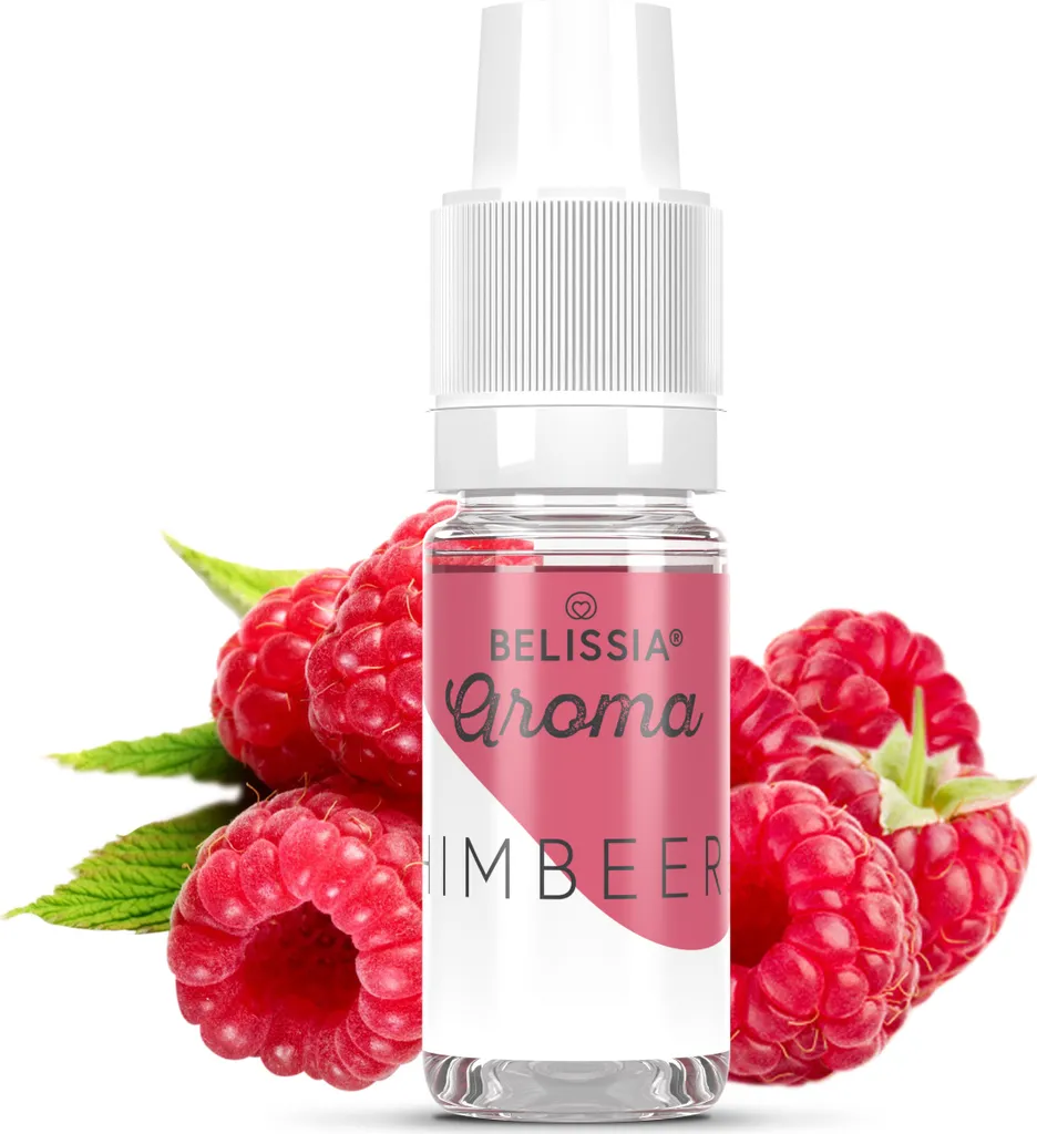 Belissia food flavoring raspberry - 10ml high-dose flavor - calorie-free, vegan - for food, drinks, shakes, quark, fog machines and much more.