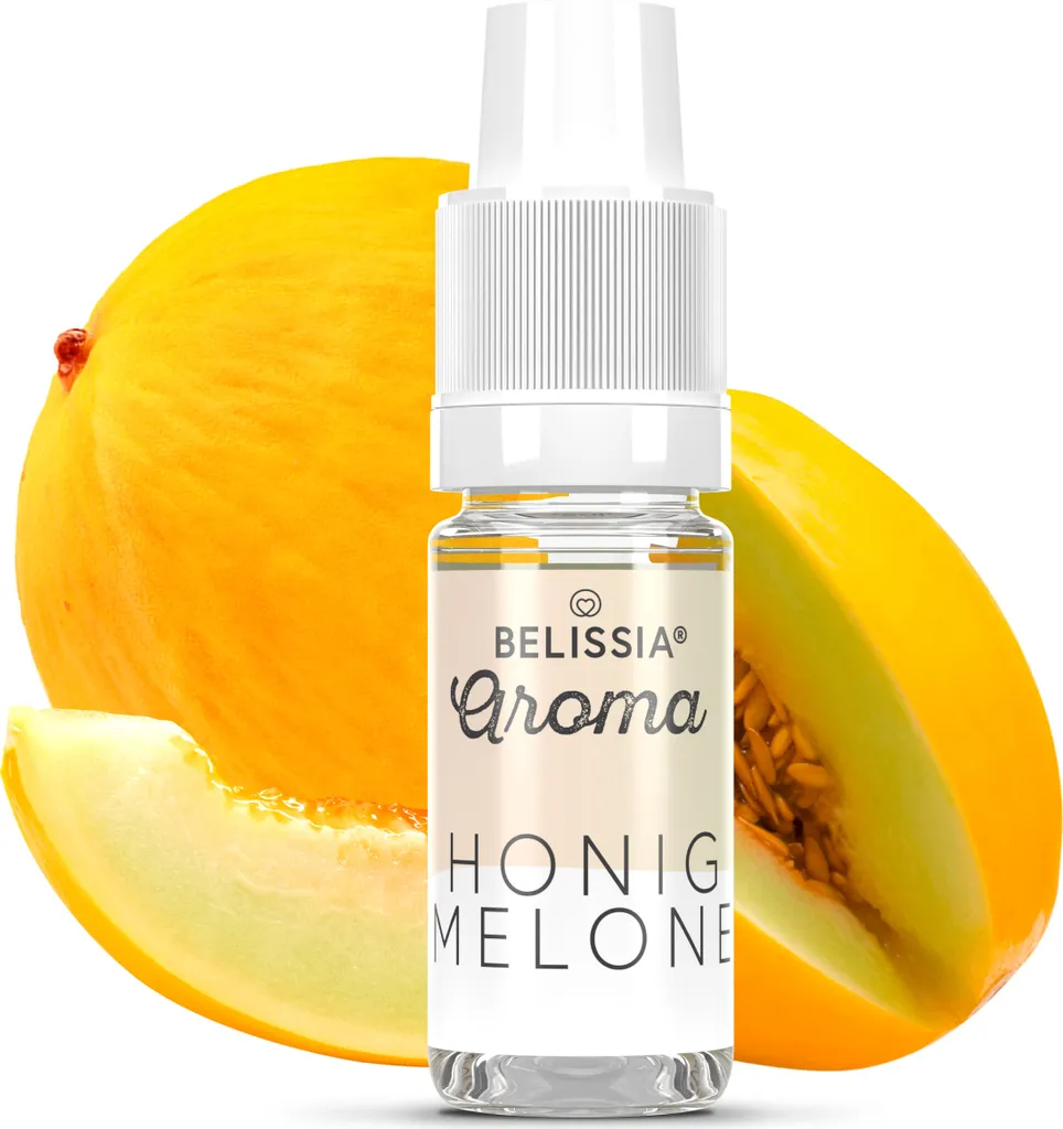 Belissia food flavoring honeydew melon - 10ml high-dose flavor - calorie-free, vegan - for food, drinks, shakes, quark, fog machines and much more.