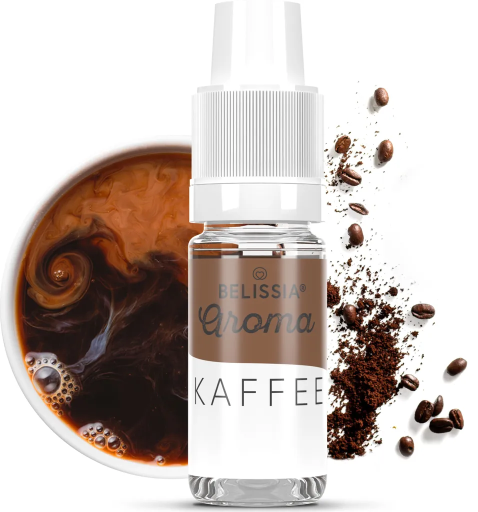 Belissia food flavoring coffee - 10ml high-dose flavor - calorie-free, vegan - for food, drinks, shakes, quark, fog machine, diffuser and much more.