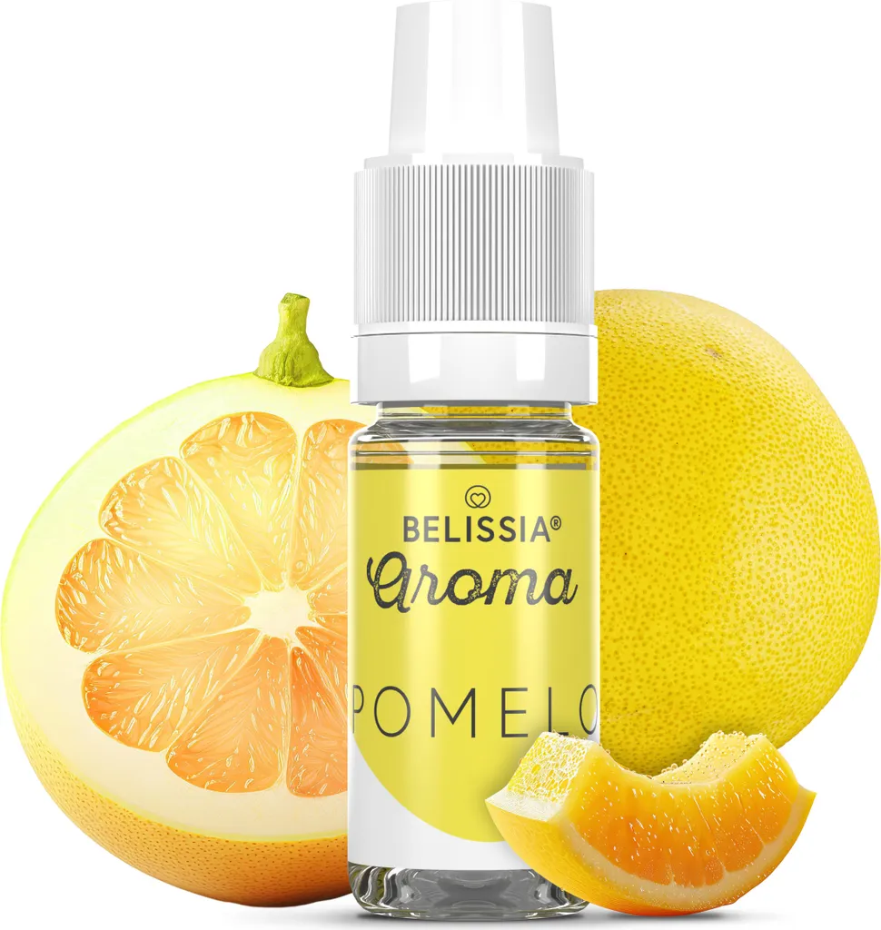 Belissia Food Flavoring Pomelo - 10ml High-dose flavor - Calorie-free, Vegan - For food, drinks, shakes, quark, fog machine, diffuser and much more.