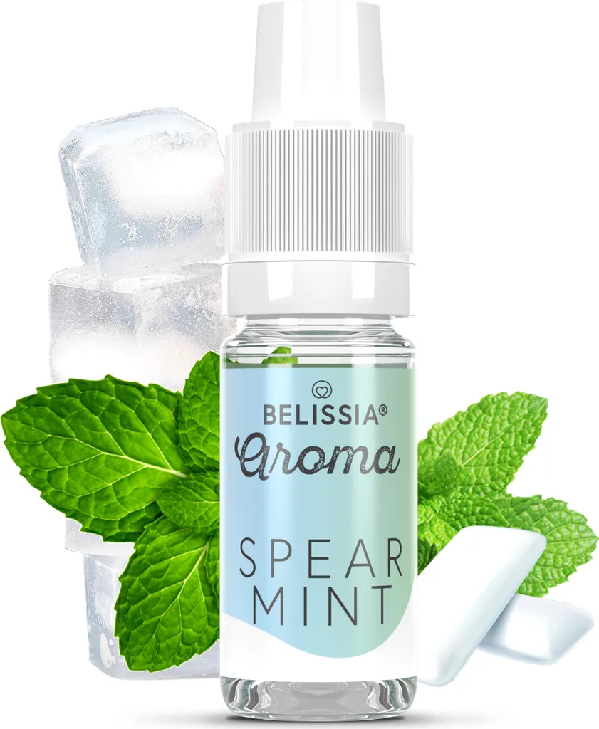 Belissia food flavoring spearmint - 10ml high-dose flavor - calorie-free, vegan - for food, drinks, shakes, quark, fog machines and much more.