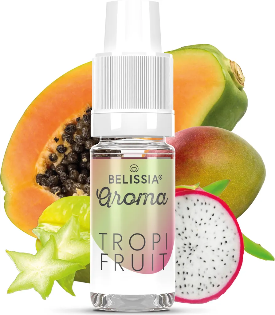 Belissia Food Flavoring Tropifruit - 10ml High-dose flavor - Calorie-free, Vegan - For food, drinks, shakes, quark, fog machines and much more.