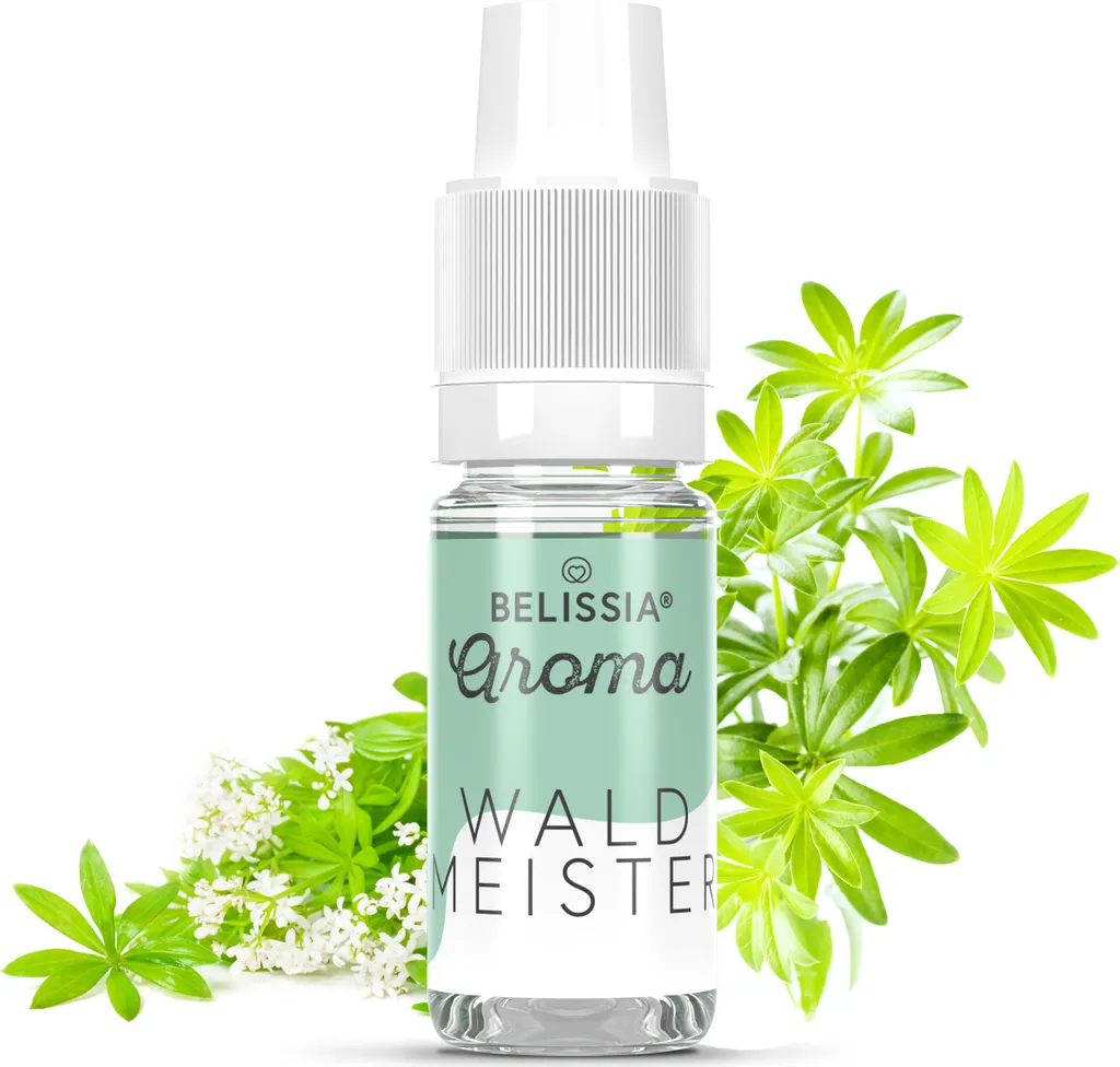 Belissia food flavoring woodruff - 10ml high-dose flavor - calorie-free, vegan - for food, drinks, shakes, quark, fog machines and much more.