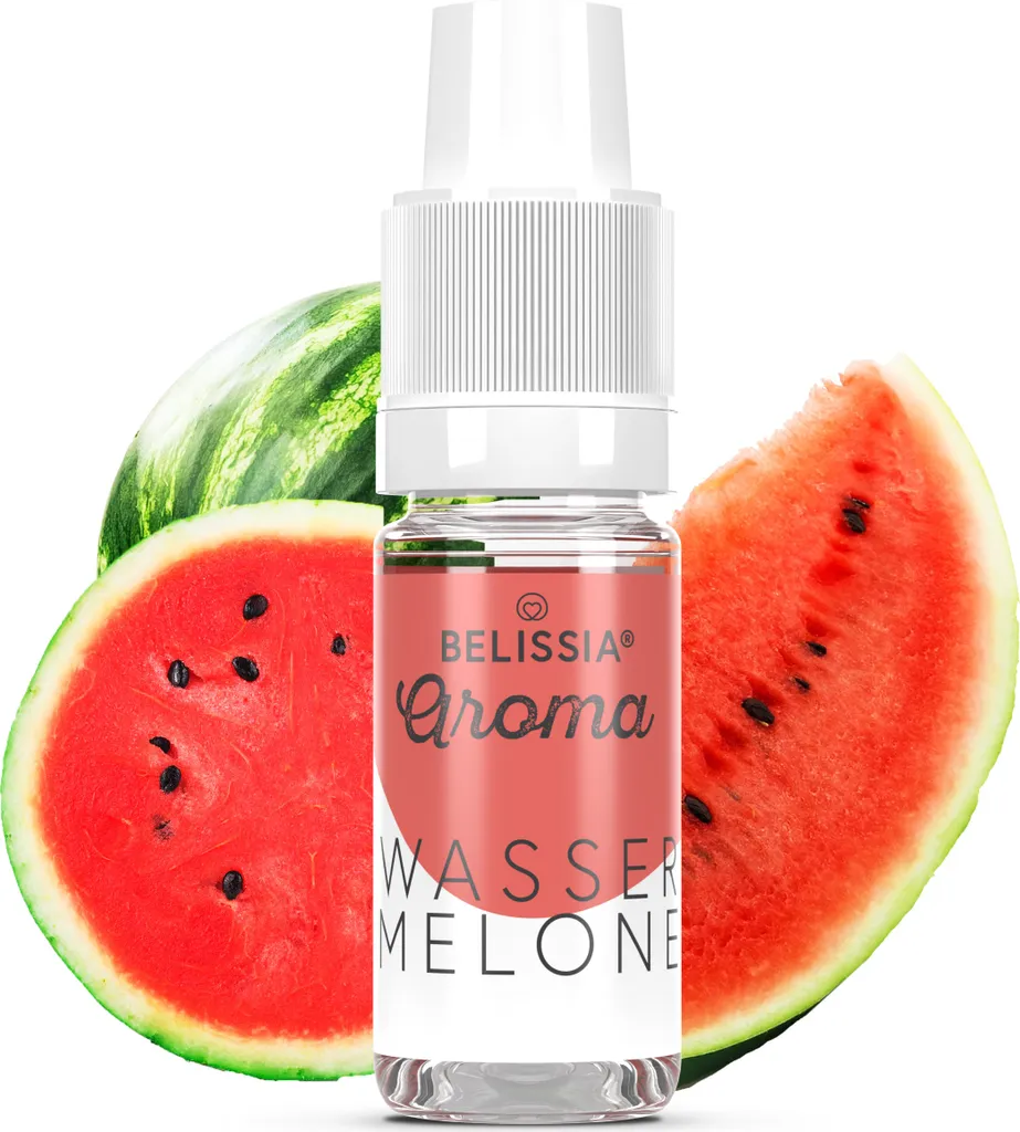 Belissia food flavoring watermelon - 10ml high-dose flavor - calorie-free, vegan - for food, drinks, shakes, quark, fog machines and much more.