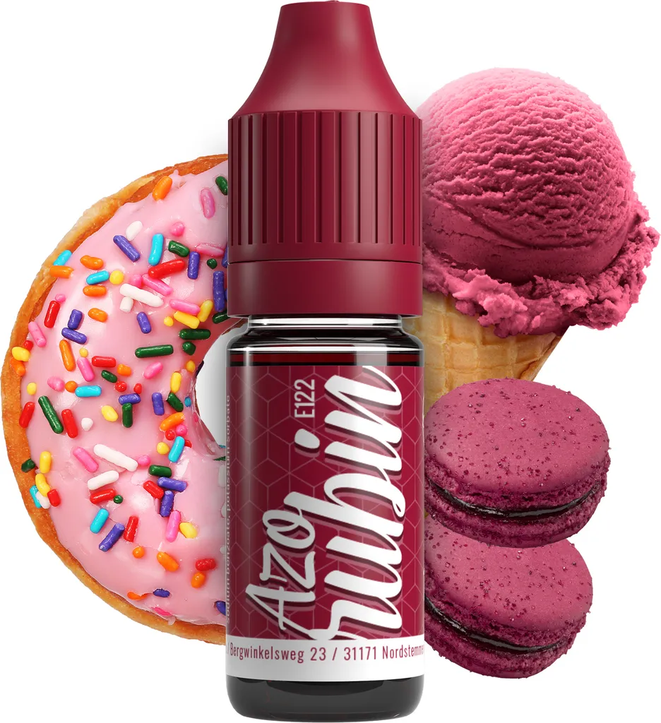 Belissia Azorubin Food Coloring - 10ml liquid & highly concentrated - Food-safe food coloring for baking, cooking, fondant & DIY - vegan