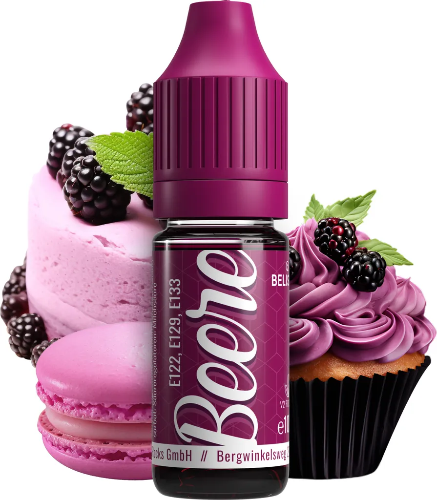 Belissia Food Coloring Berry - 10ml liquid & highly concentrated - Food-safe food coloring for baking, cooking, fondant & DIY - vegan