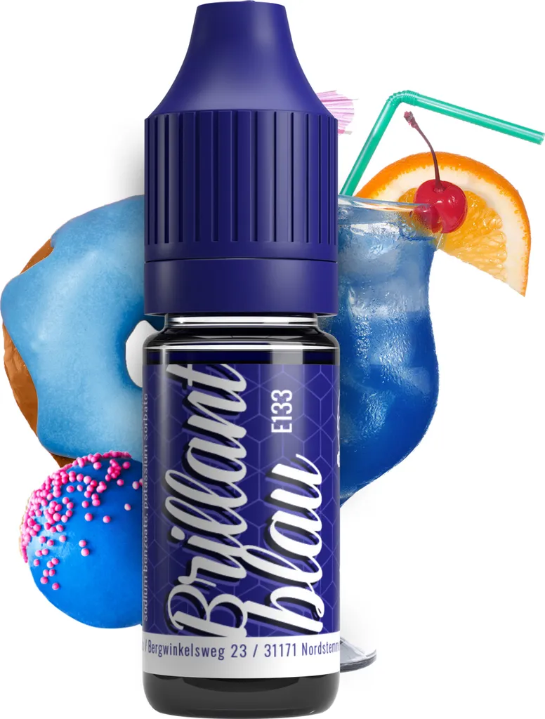 Belissia Food Coloring Blue - 10ml liquid & highly concentrated - Food-safe food coloring for baking, cooking, fondant & DIY - vegan