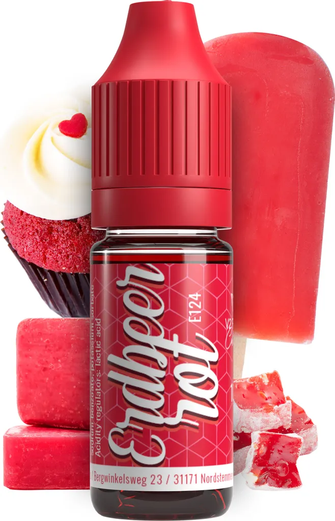 Belissia Food Coloring Strawberry Red - 10ml liquid & highly concentrated - Food-safe food coloring for baking, cooking, fondant & DIY - vegan