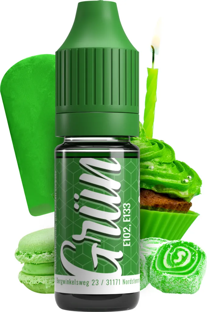 Belissia Food Coloring Green - 10ml liquid & highly concentrated - Food-safe food coloring for baking, cooking, fondant & DIY - vegan