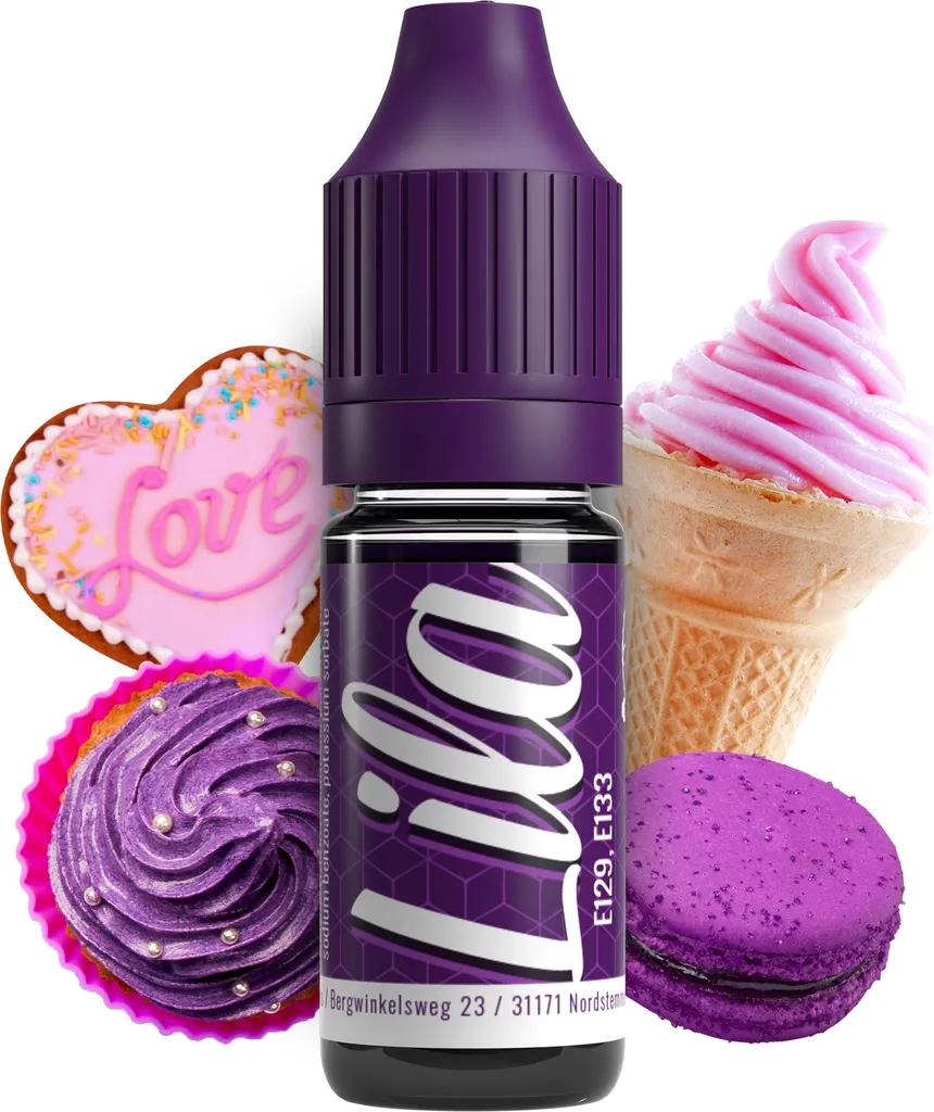 Belissia Food Coloring Purple - 10ml liquid & highly concentrated - Food-safe food coloring for baking, cooking, fondant & DIY - vegan