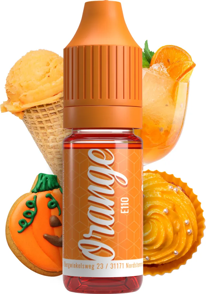 Belissia Food Coloring Orange - 10ml liquid & highly concentrated - Food-safe food coloring for baking, cooking, fondant & DIY - vegan