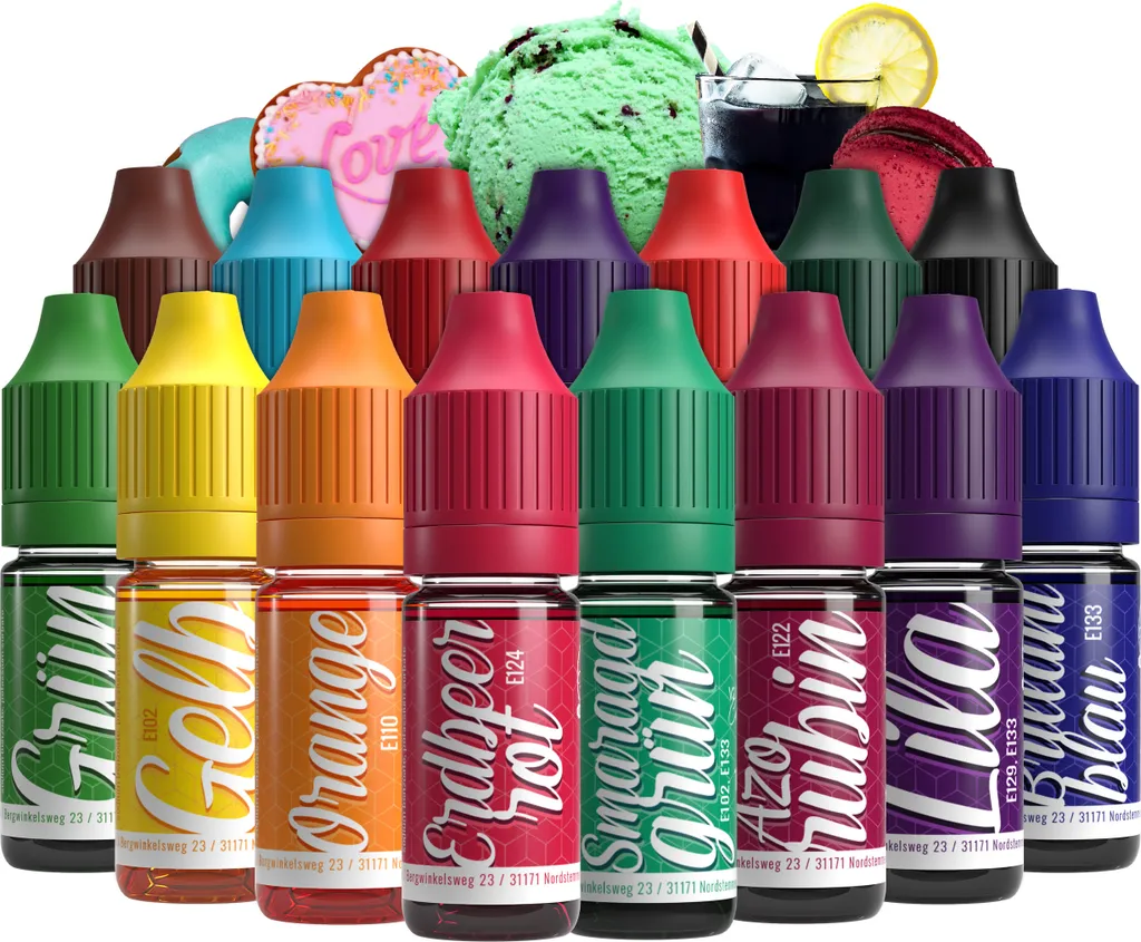 Belissia Food Coloring Set – 15x10ml liquid & highly concentrated – Food-safe food coloring for baking, cooking, fondant & DIY – vegan
