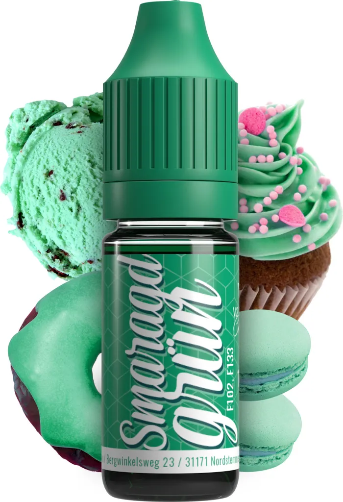 Belissia Food Coloring Emerald Green - 10ml liquid & highly concentrated - Food-safe food coloring for baking, cooking, fondant & DIY - vegan