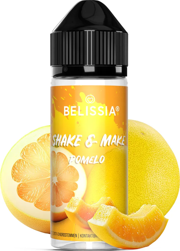 Belissia Shake and Make Pomelo - 10ml high-dose food flavoring + 120ml shaker bottle - For baking, food, drinks, shakes, DIY & room fragrance