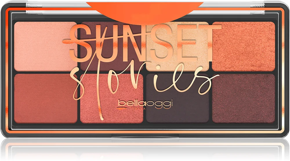 bellaoggi Sunset Stories palette with eyeshadow in 8 colors