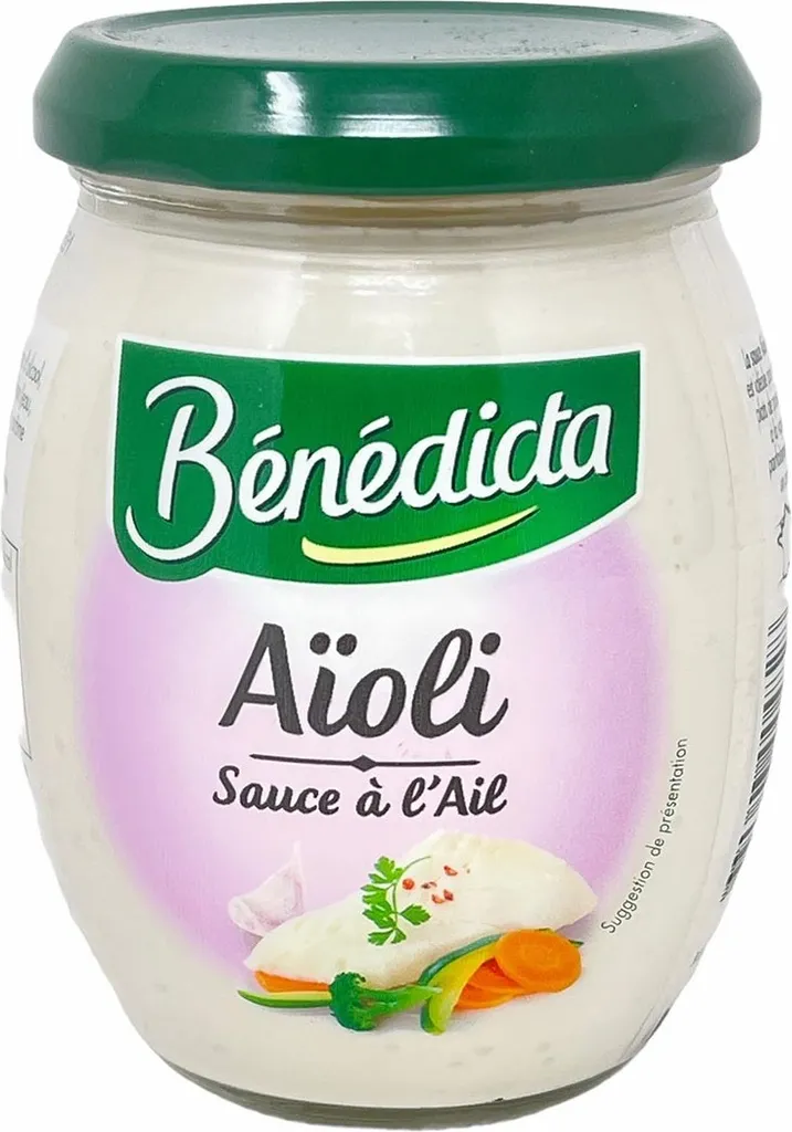 Bénédicta Aïoli Sauce à lAil (260g) – Mediterranean delight with garlic mayonnaise