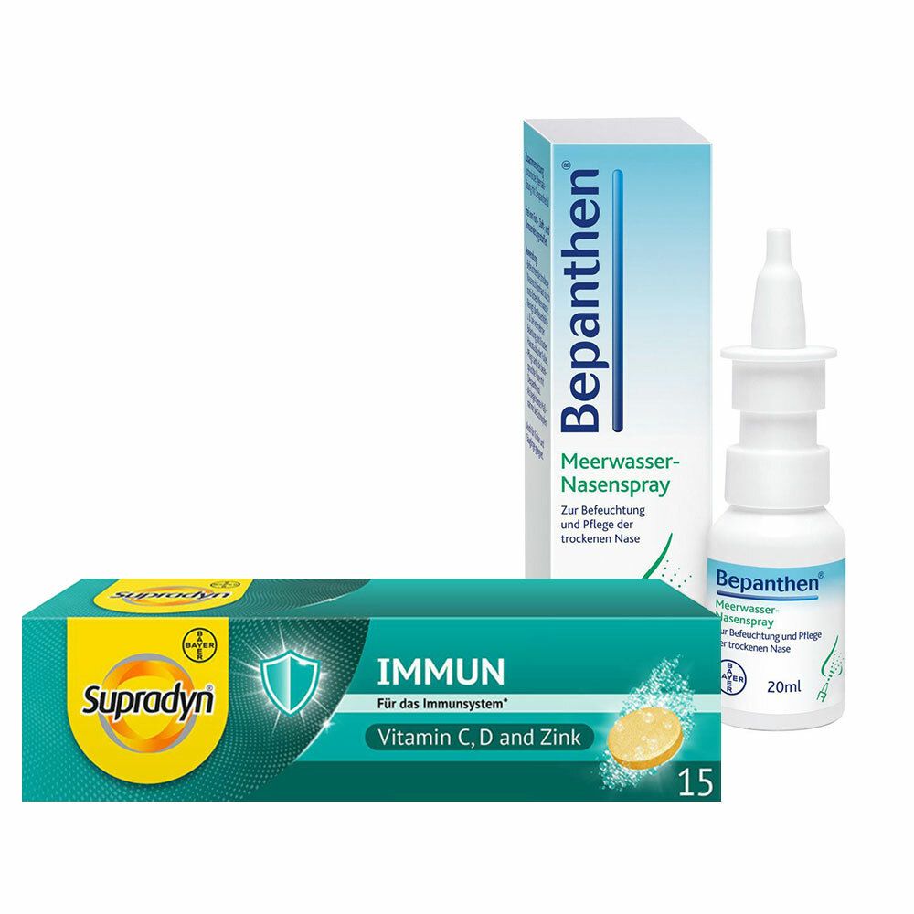Bepanthen® seawater nasal spray + supradyn® immune