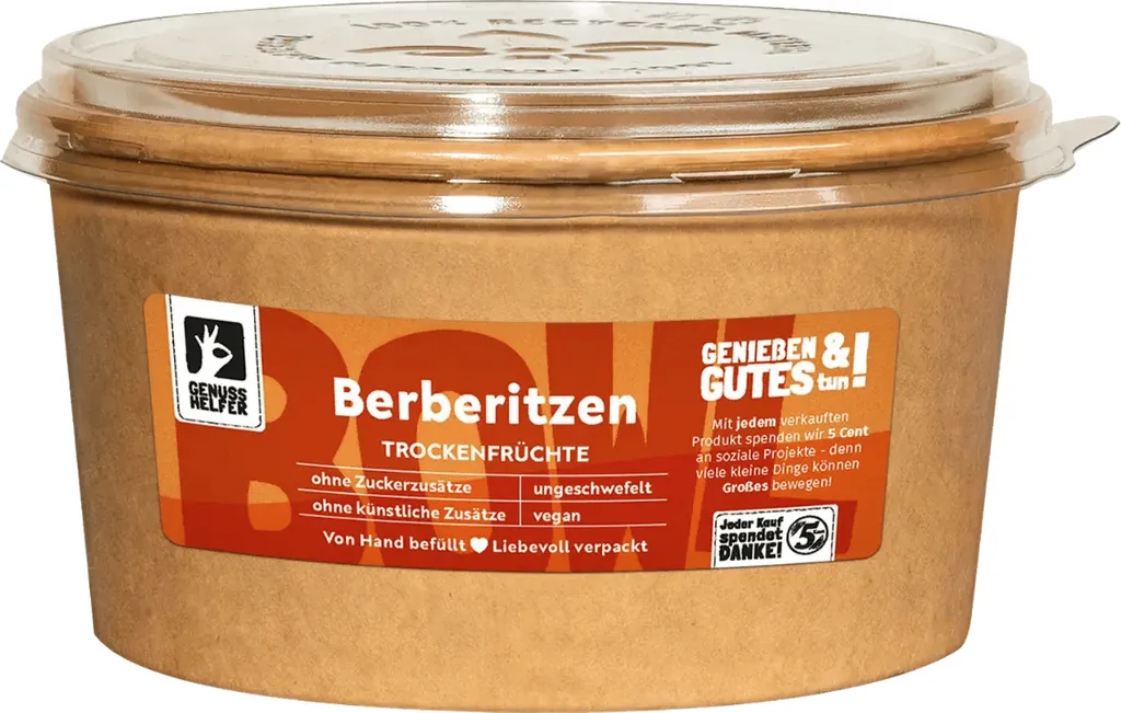 Barberries, dried, sour, rich in vitamins, for quark, muesli, yogurt or oriental rice dishes, 250g