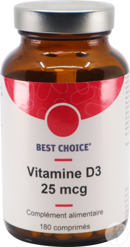 Best Choice Vitamins D3 25mcg Comp 180 Fr