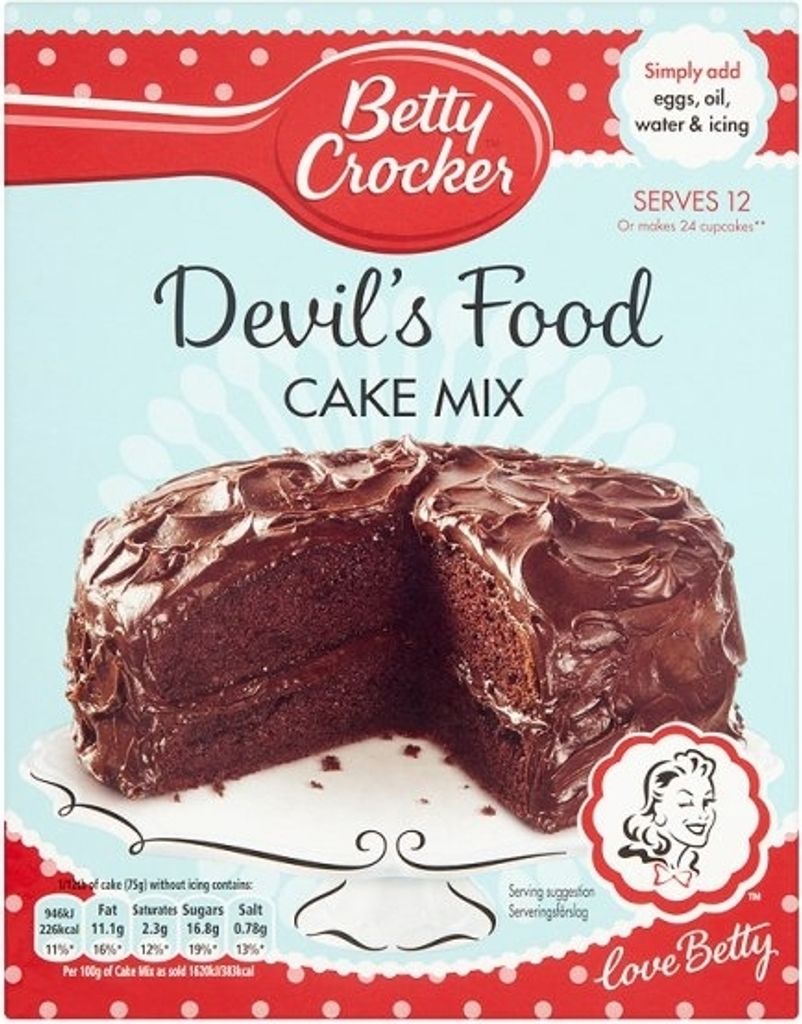 Betty Crocker Cake Mix Devils Food (6 x 425g)