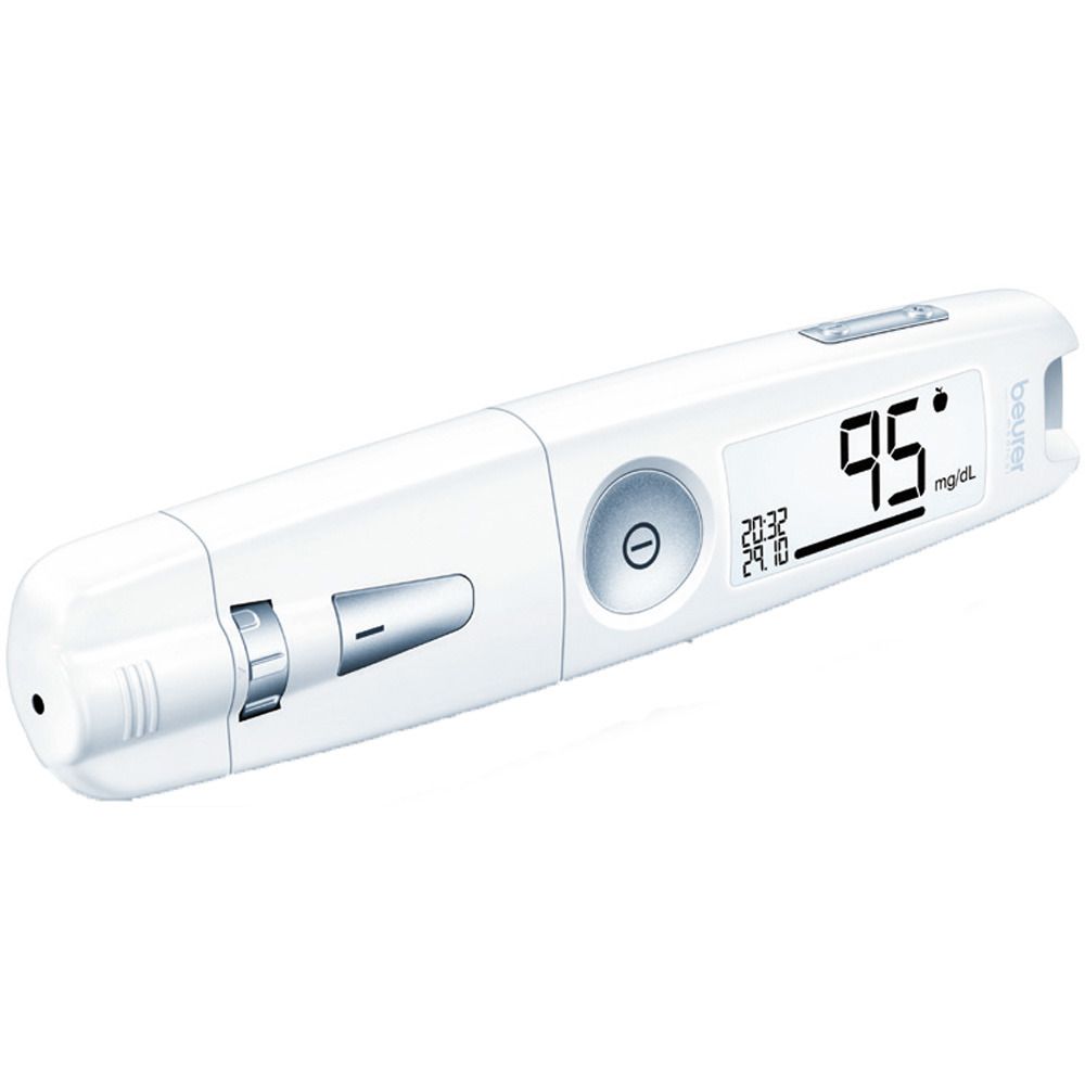 Beurer GL50 blood sugar measuring device MG/DL white