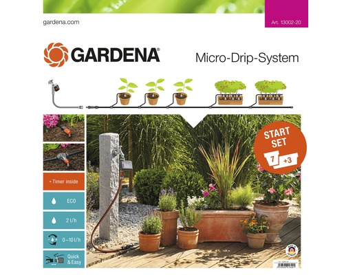 Watering set GARDENA Micro-Drip Start Set plant pots size. M automatic (for 7 plant pots or 3 plant troughs)