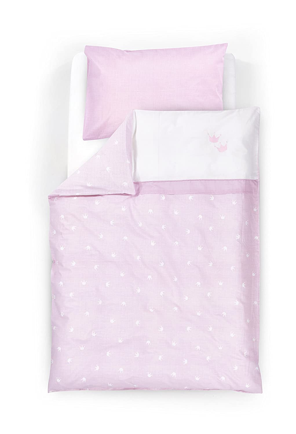 Träumeland TT12502 Crown 2 Piece Bed Linen 100 x 135 cm Pink