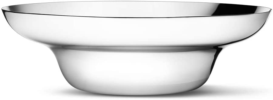 George Jensen Mirror Salad Bowl, Stainless Steel, 28.9 x 28.9 x 9.2 cm