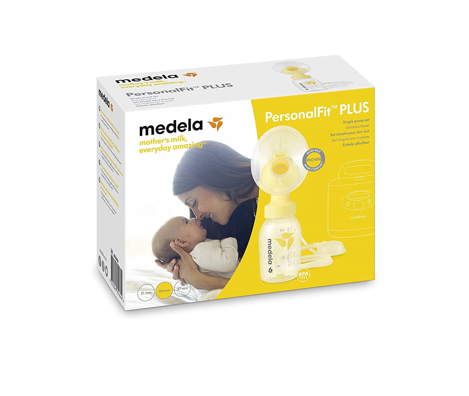 medela Symphony Single Pump Set with PersonalFit Breast Hood Size M