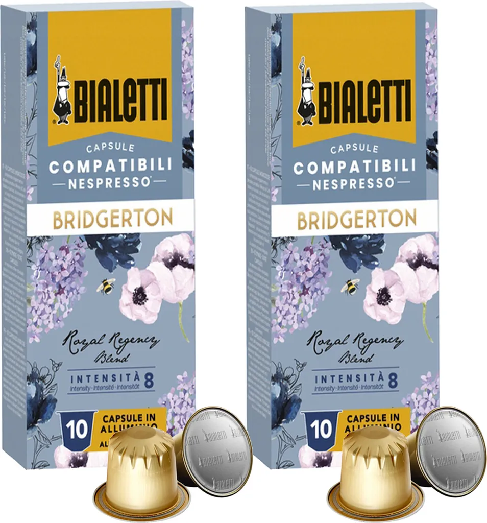 Bialetti Bridgerton Royal Regency Blend Nespresso Capsules, 20 Capsules