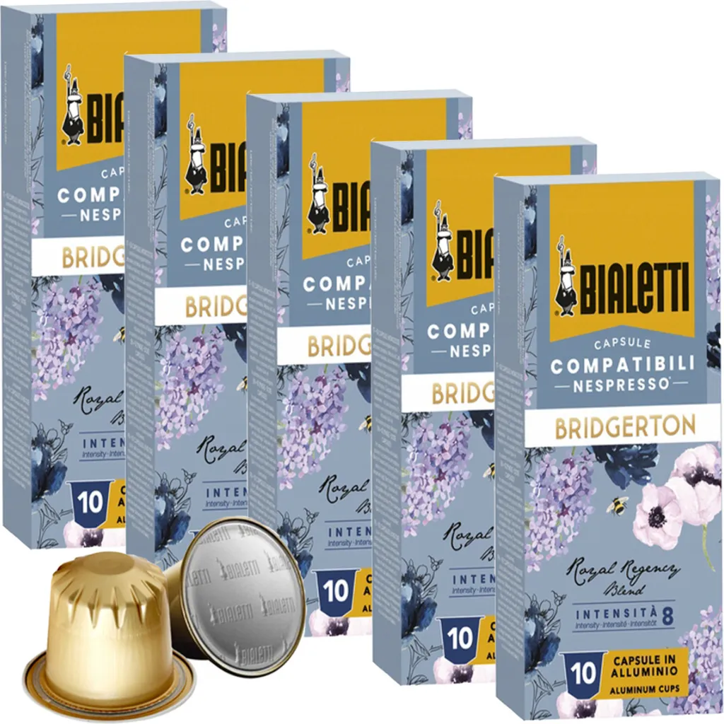 Bialetti Bridgerton Royal Regency Blend Nespresso Capsules, 50 Capsules