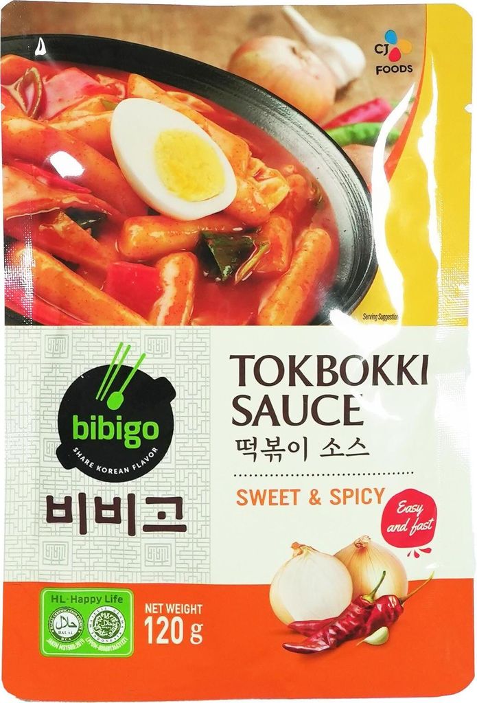 Bibigo Tokbokki Sauce, Sweet & Spicy 120g